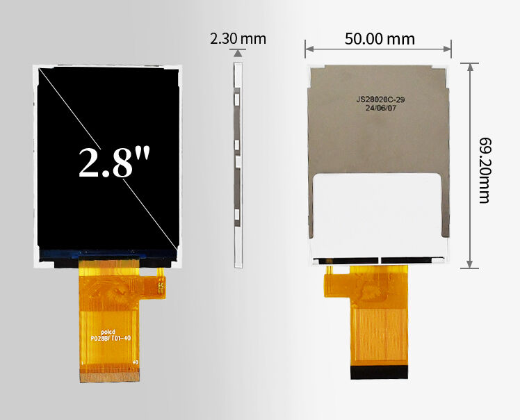 ЖК-экран Polcd 2,8 дюйма 240*320 с отражающей способностью ST7789T3, интерфейс Mcu Spi, 2,8-дюймовый IPS TFT ЖК-дисплей