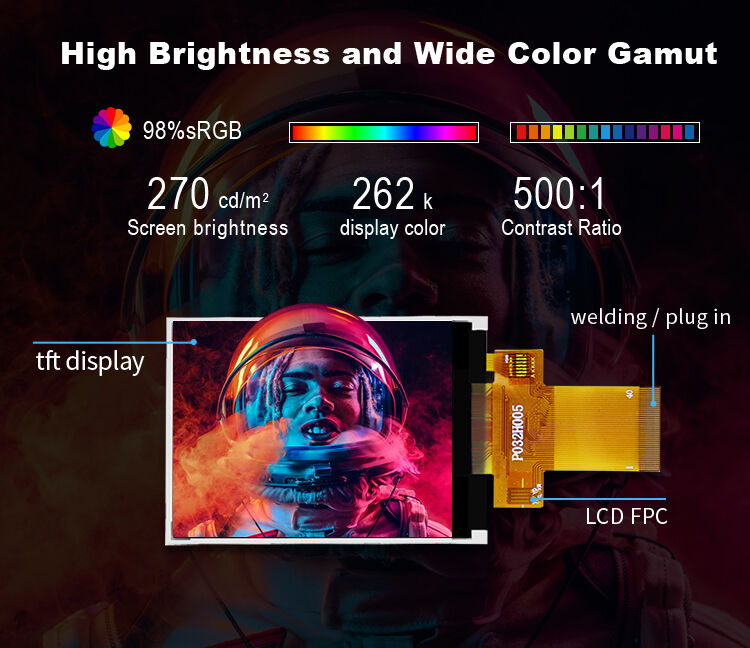 Polcd 3,2-дюймовый 240x320 пикселей Малый TFT дисплей ILI9488