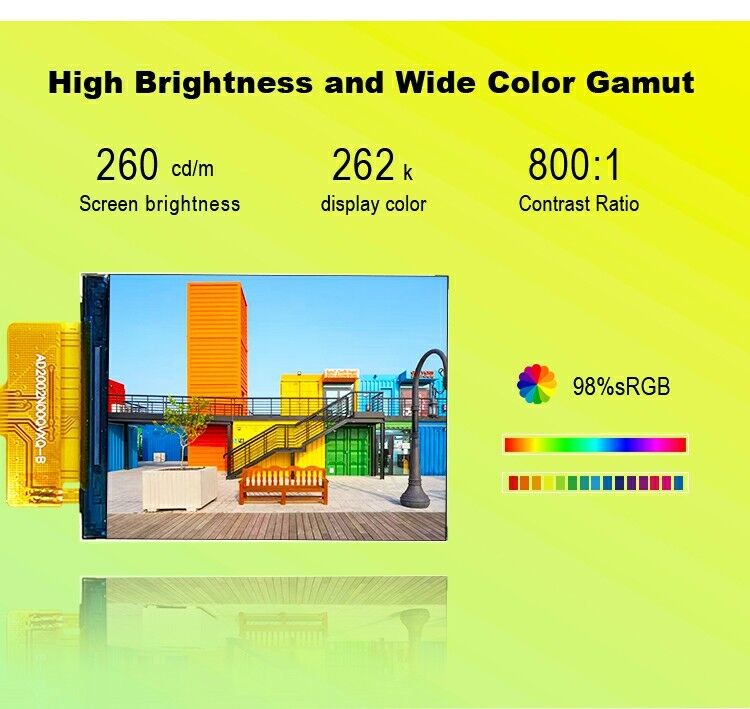 Polcd 2'' 2 дюймов 240x320 Разрешение ST7789V SPI Интерфейс IPS TFT LCD Screen Модуль дисплея LCD