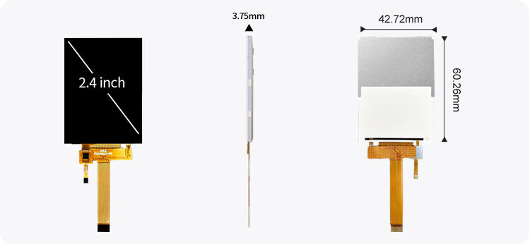 Polcd Custom 2.4 Inch IPS View Angle Capacitive Color Touch Screen 240x320 Resolution TFT LCD Module