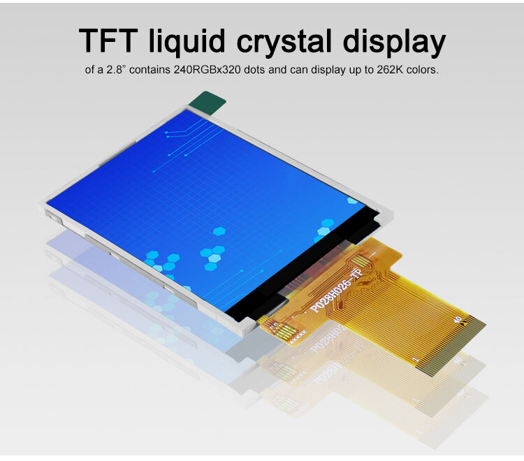 Polcd 2,8 дюйма TFT Модуль 240x320 Разрешение SPI MCU интерфейс ILI9341v TFT Трансмиссивный 2,8 