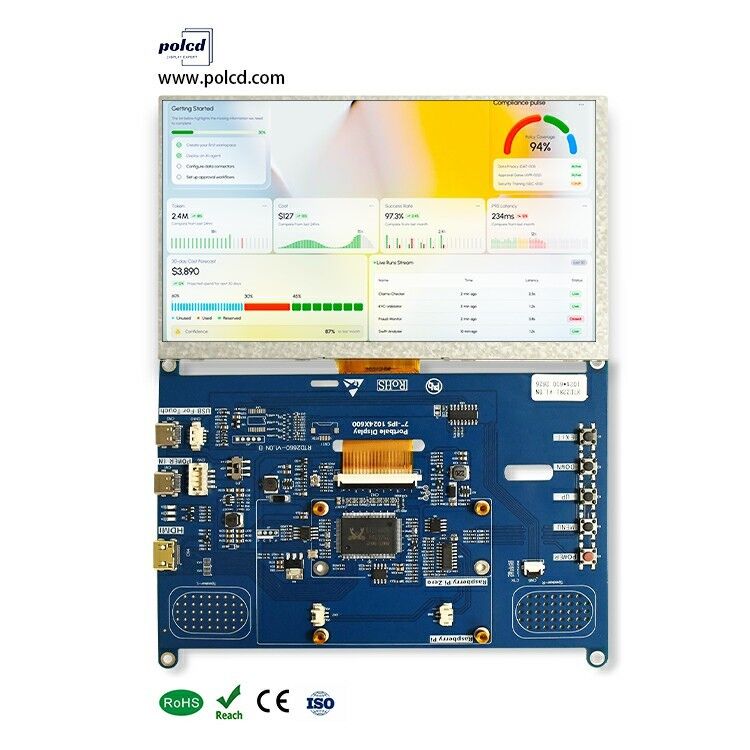 Polcd 7-дюймовая панель управления LCD Mini HD-MI USB интерфейс поддержка аудио динамика 50pin RGB интерфейс TFT контроллер