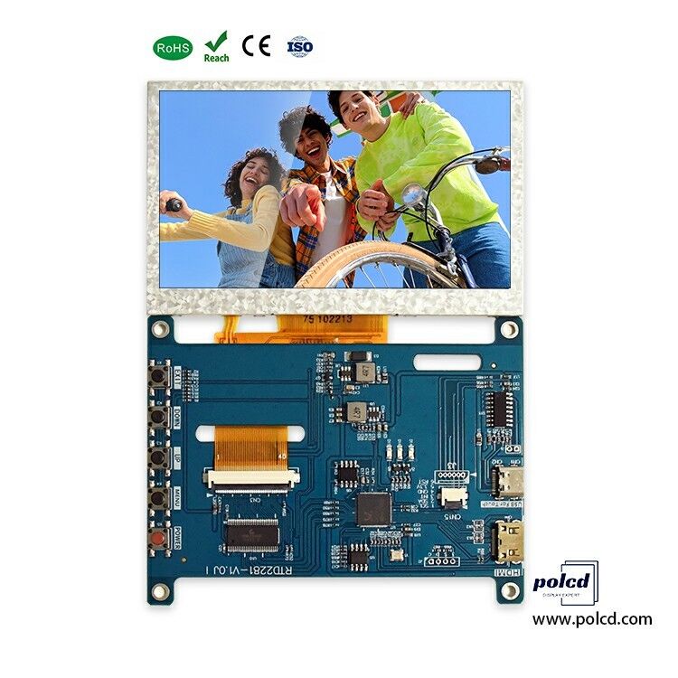 Polcd 4.3 5 дюймовая многофункциональная HD-MI контроллерная плата Универсальная сенсорная ЖК-драйверная плата для IPS-дисплея Raspberry Pi