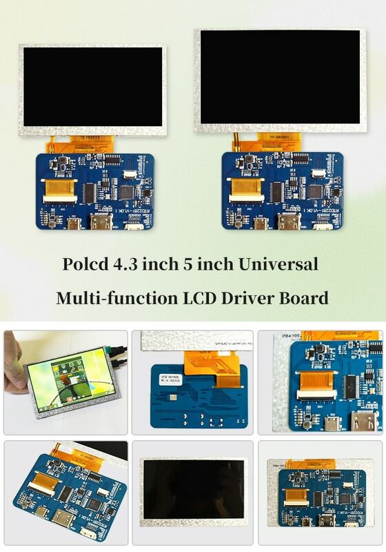 Polcd RTD2281 LCD Driver Board 5 4,3 дюйма HDM-I 800x480 сенсорный экран TFT дисплейный модуль для Raspberry Pi