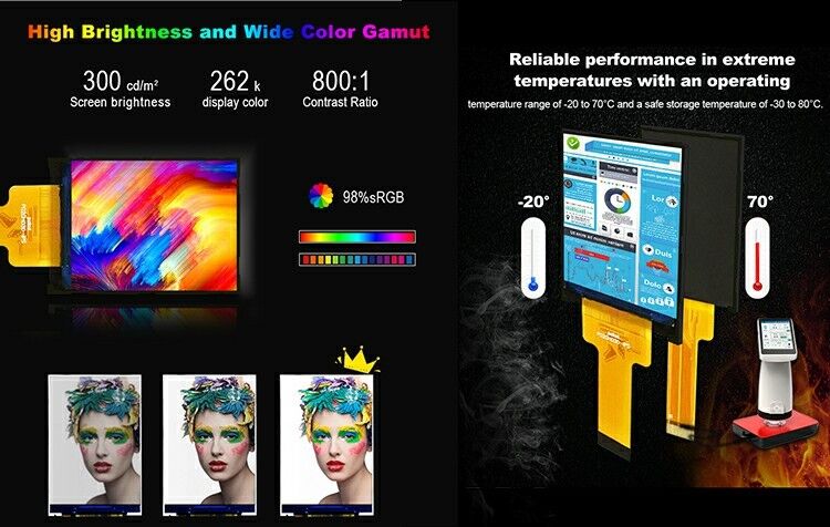 Polcd жидкокристаллический дисплей 2.0 дюймовый Mini Full Color ST7789 MCU IPS Full Angle View 240x320 TFT LCD модуль