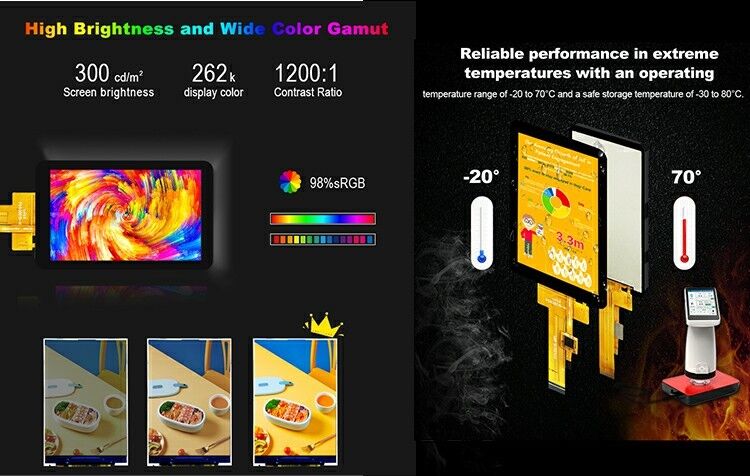 Polcd Custom 480x800 Resolution Colors Anti-blue light CTP 4 Inch Tft Display Full View IPS Screen
