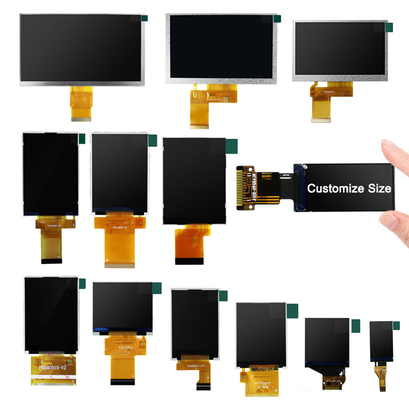Polcd 80x160 пикселей 0,96 Tft дисплей 1,5 мм TFT ЖК-модуль 400 нит