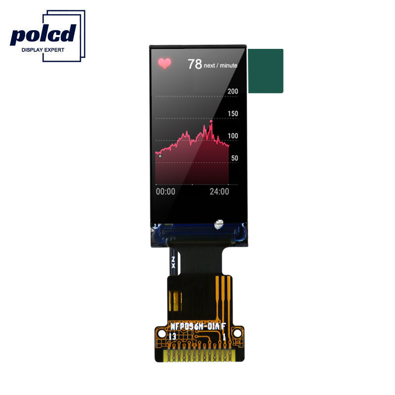 Polcd 80x160 пикселей 0,96 Tft дисплей 1,5 мм TFT ЖК-модуль 400 нит
