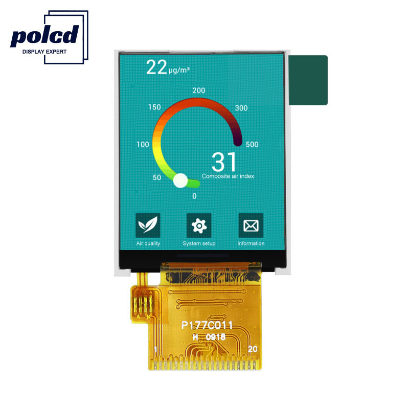 Polcd 1,77-дюймовый дисплей Tft 128*160 Color 262K Rgb Lcd обычно черный