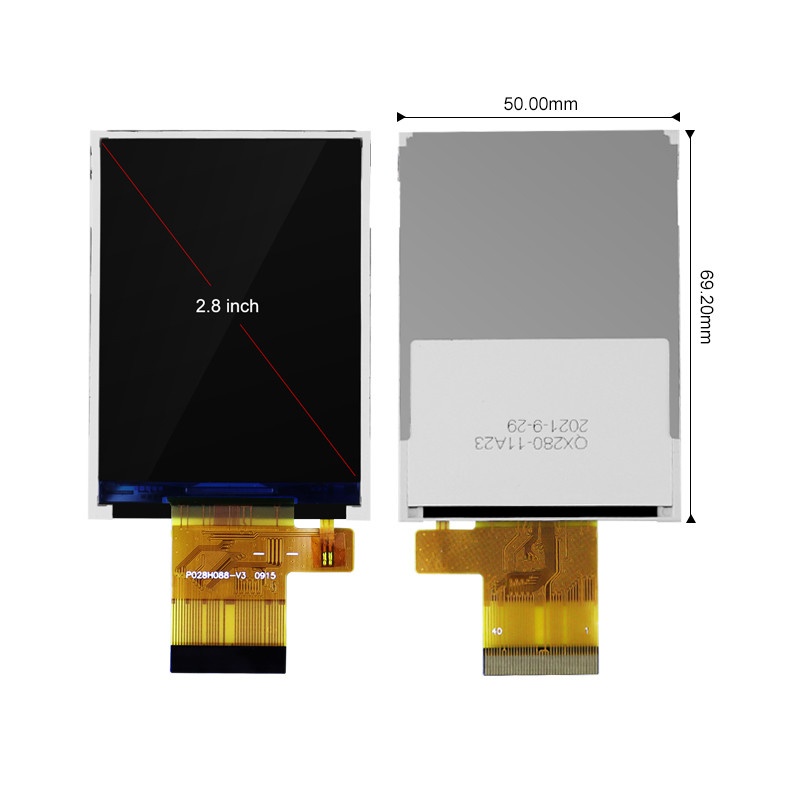 Polcd 2,8-дюймовый сенсорный экран для Raspberry Pi ST7789V Tft 240x320 16 бит 300 нит