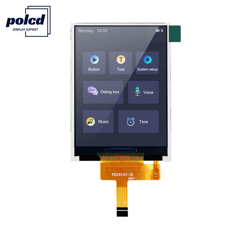 Polcd RoHS 2,8-дюймовый ЖК-дисплей 300cd/M высокой яркости ЖК-монитор