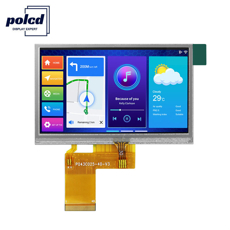 Polcd ILI6485 480x272 Tft Lcd Display 4,3-дюймовый TFT резистивный сенсорный экран 40 Pin