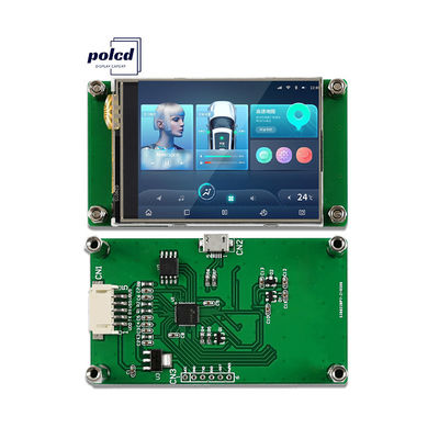 Polcd 2.4 дюймовый Tft LCD Модуль 240 * 320 Hmi Uart Порт Умный LCD дисплей Промышленное сопротивление сенсорный экран