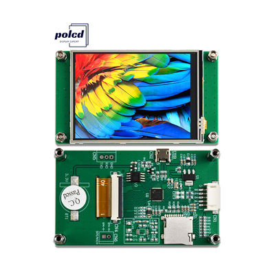 Polcd 2,8 дюйма 240*320 HMI Встроенный TFT LCD модуль Управляемый любым экраном MCU Serial Port