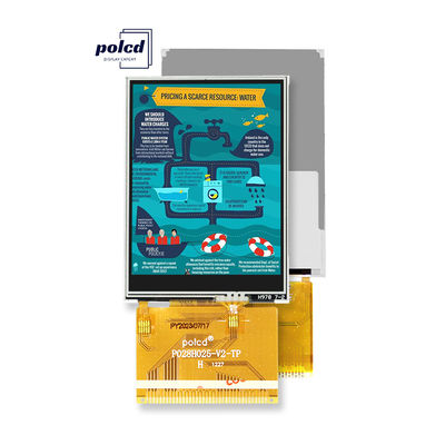 Polcd 2,8-дюймовый сенсорный TFT-экран с полным углом обзора IPS-панель с солнечным светом