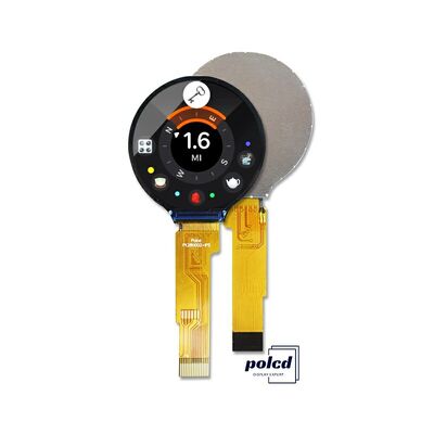 Polcd 1,28 дюйма IPS Круговой ЖК-дисплей 240xRGBx240 Разрешение Настраиваемый TFT LCD модуль для умных часов
