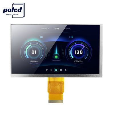 Polcd ISO9001 300 Nits 7-дюймовый сенсорный Tft Lcd RGB 24-битный 800x480 ЖК-дисплей